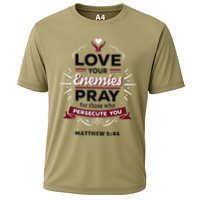 Love Your Enemies Pray For Those Who Persecute You Matthew Cooling Performance Crew T-Shirt