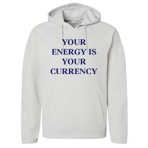 Lukacmp Your Energy Is Your Currency Performance Fleece Hoodie