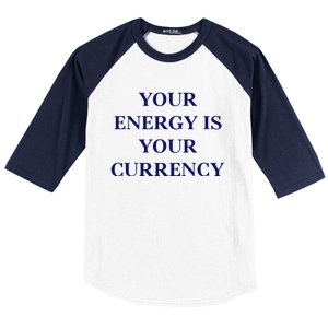 Lukacmp Your Energy Is Your Currency Baseball Sleeve Shirt