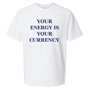 Lukacmp Your Energy Is Your Currency Sueded Cloud Jersey T-Shirt