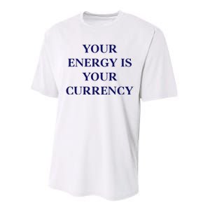 Lukacmp Your Energy Is Your Currency Performance Sprint T-Shirt