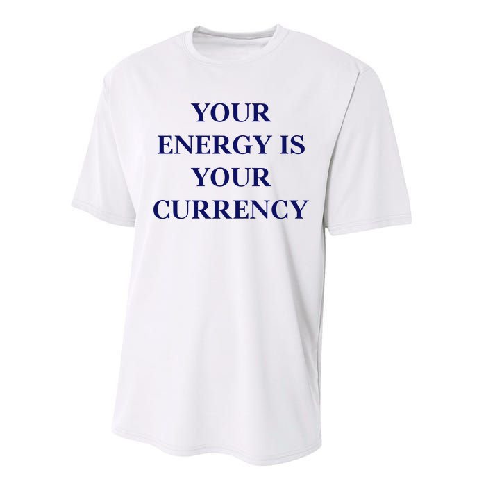 Lukacmp Your Energy Is Your Currency Performance Sprint T-Shirt