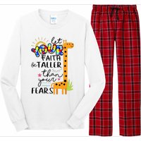 Let Your Faith Be Taller Than Your Fears Autism Long Sleeve Pajama Set