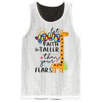 Let Your Faith Be Taller Than Your Fears Autism Mesh Reversible Basketball Jersey Tank