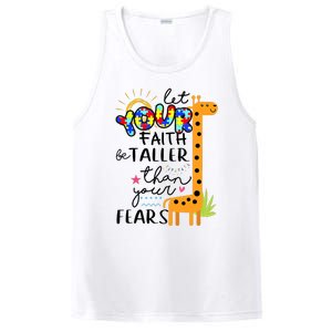 Let Your Faith Be Taller Than Your Fears Autism PosiCharge Competitor Tank