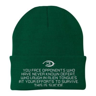 Legendary You Face Opponents Who Have Never Known Defeat Who Laugh In Alien Tong Knit Cap Winter Beanie