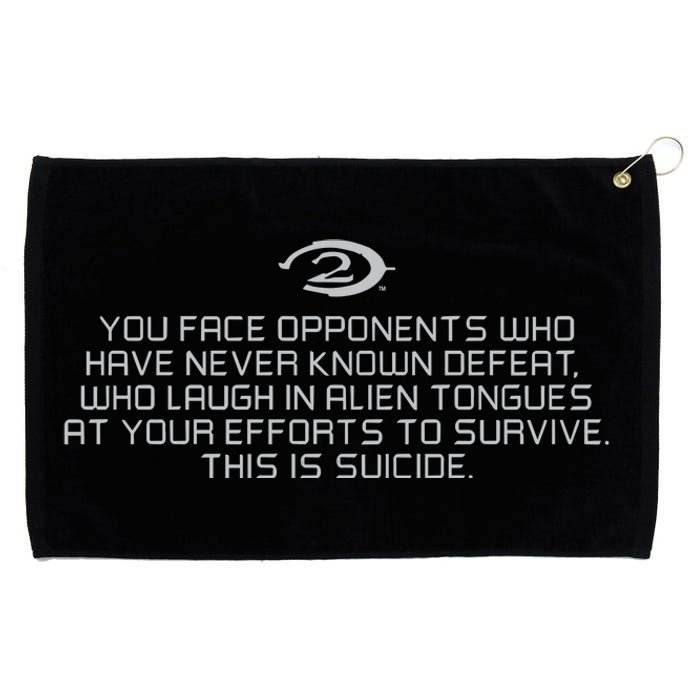 Legendary You Face Opponents Who Have Never Known Defeat Who Laugh In Alien Tong Grommeted Golf Towel