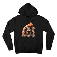 Let Your Faith Be Taller Than Your Fear Giraffe Hoodie