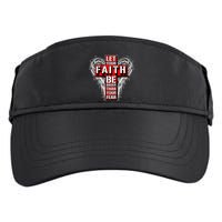 Let Your Faith Be Bigger Than Your Fear Winged Cross Adult Drive Performance Visor
