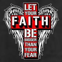 Let Your Faith Be Bigger Than Your Fear Winged Cross Adult Drive Performance Visor