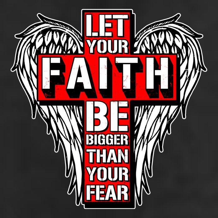 Let Your Faith Be Bigger Than Your Fear Winged Cross Adult Drive Performance Visor
