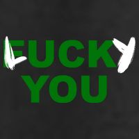Lucky You F*ck You Funny St Patrick's Day 7 Panel Mesh Trucker Snapback Hat