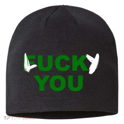 Lucky You F*ck You Funny St Patrick's Day Sustainable Beanie