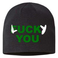 Lucky You F*ck You Funny St Patrick's Day Sustainable Beanie