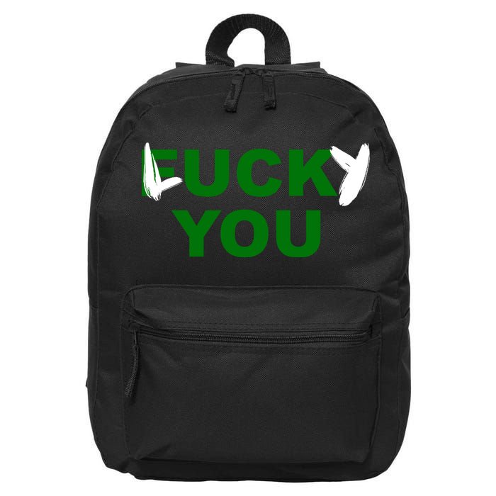 Lucky You F*ck You Funny St Patrick's Day 16 in Basic Backpack