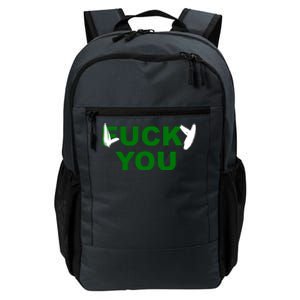 Lucky You F*ck You Funny St Patrick's Day Daily Commute Backpack