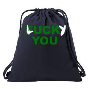 Lucky You F*ck You Funny St Patrick's Day Drawstring Bag