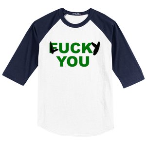 Lucky You F*ck You Funny St Patrick's Day Baseball Sleeve Shirt