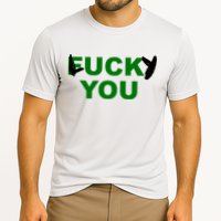 Lucky You F*ck You Funny St Patrick's Day Cooling Performance Crew T-Shirt