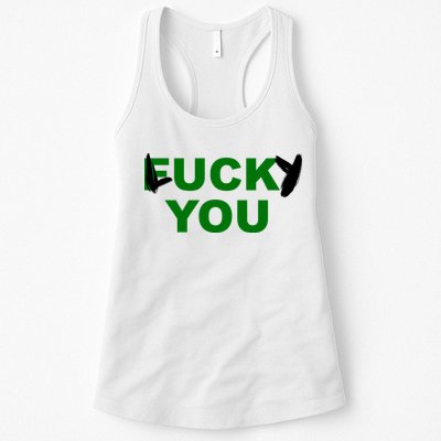 Lucky You F*ck You Funny St Patrick's Day Womens Tank Top