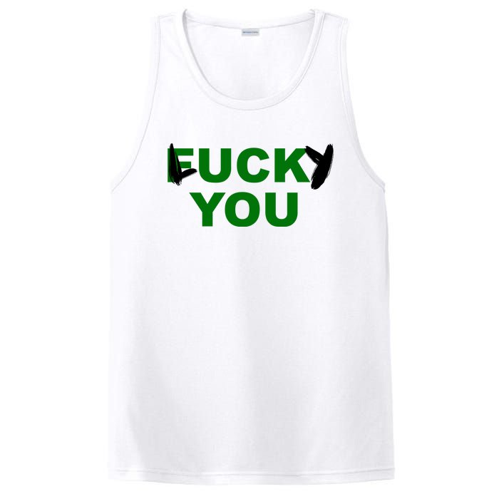 Lucky You F*ck You Funny St Patrick's Day PosiCharge Competitor Tank