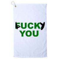 Lucky You F*ck You Funny St Patrick's Day Golf Towel