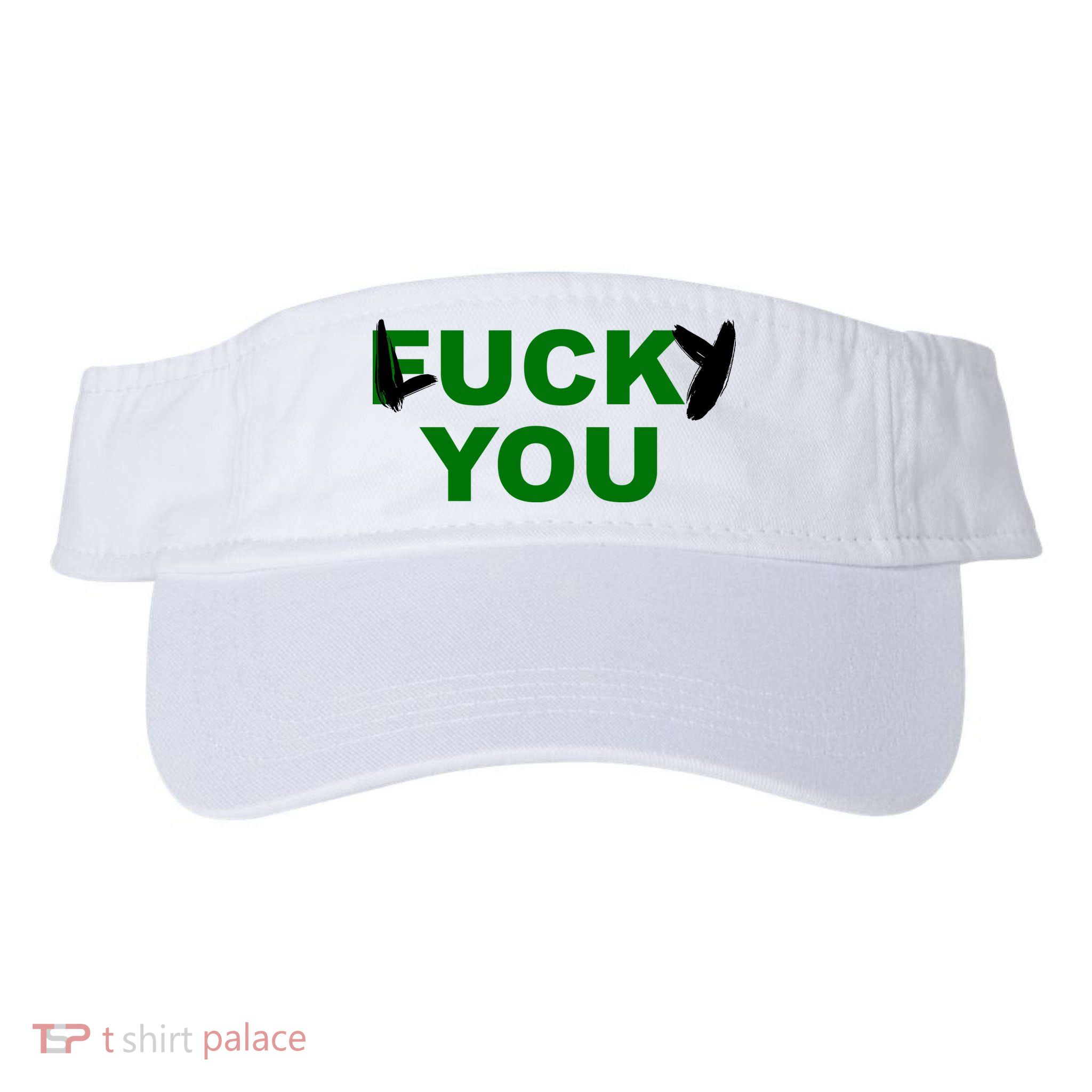 Lucky You F*ck You Funny St Patrick's Day Visor