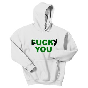 Lucky You F*ck You Funny St Patrick's Day Kids Hoodie