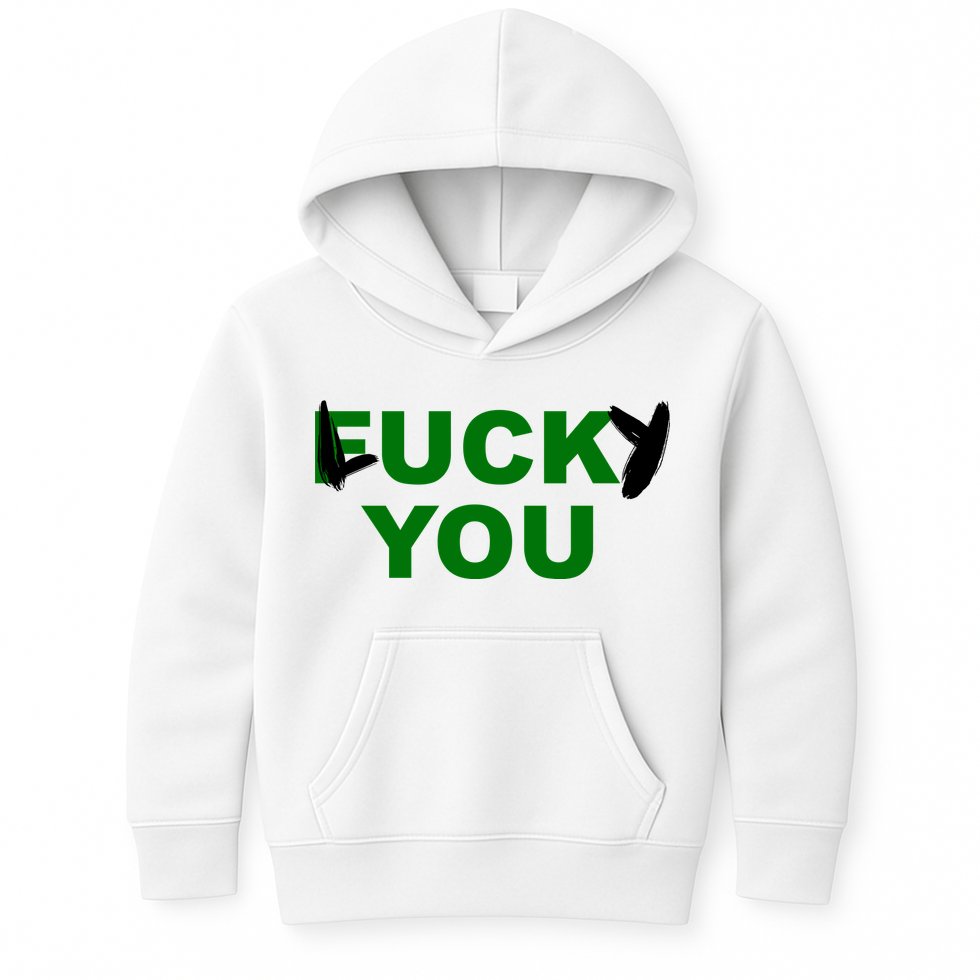 Lucky You F*ck You Funny St Patrick's Day Kids Hoodie