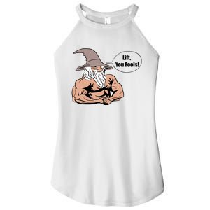 Lift You Fools Wizard Weightlifting Bodybuilding Gym Fitness Women's Perfect Tri Rocker Tank