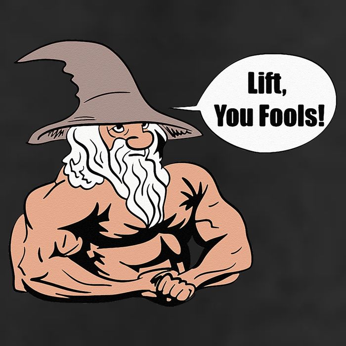 Lift You Fools Wizard Weightlifting Bodybuilding Gym Fitness 7 Panel Mesh Trucker Snapback Hat