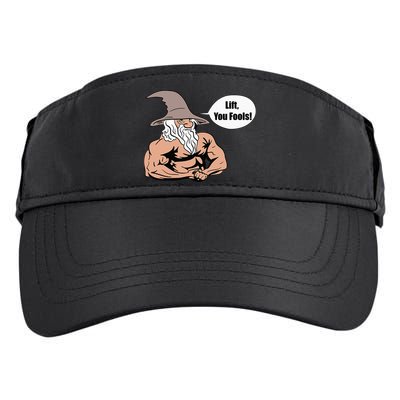 Lift You Fools Wizard Weightlifting Bodybuilding Gym Fitness Adult Drive Performance Visor