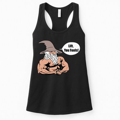 Lift You Fools Wizard Weightlifting Bodybuilding Gym Fitness Womens Tank Top