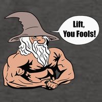 Lift You Fools Wizard Weightlifting Bodybuilding Gym Fitness Vector Backpack