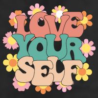 Love Yourself Floral Positive Quote Tumbler