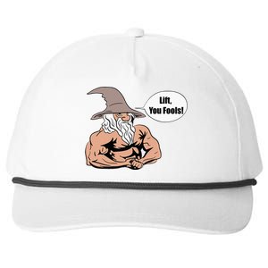 Lift You Fools Wizard Weightlifting Bodybuilding Gym Fitness Snapback Five-Panel Rope Hat