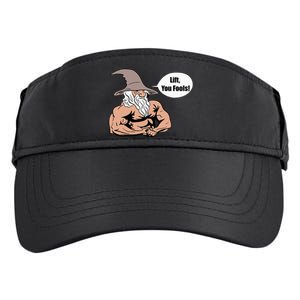 Lift You Fools Wizard Weightlifting Bodybuilding Gym Fitness Adult Drive Performance Visor