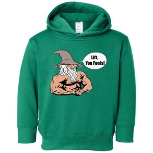 Lift You Fools Wizard Weightlifting Bodybuilding Gym Fitness Toddler Hoodie