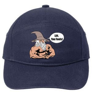 Lift You Fools Wizard Weightlifting Bodybuilding Gym Fitness 7-Panel Snapback Hat