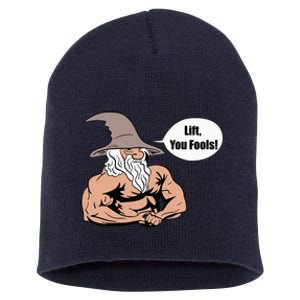 Lift You Fools Wizard Weightlifting Bodybuilding Gym Fitness Short Acrylic Beanie