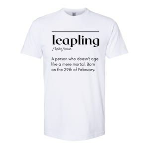 Leap Year February 29 Leapling Definition Funny Birthday Softstyle CVC T-Shirt