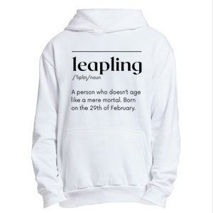 Leap Year February 29 Leapling Definition Funny Birthday Urban Pullover Hoodie