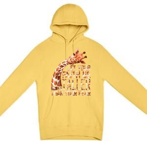 Let Your Faith Be Taller Than Your Fear Giraffe Premium Pullover Hoodie