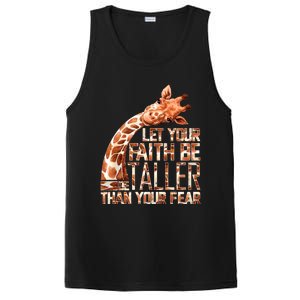 Let Your Faith Be Taller Than Your Fear Giraffe PosiCharge Competitor Tank