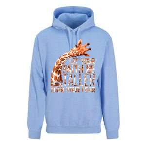 Let Your Faith Be Taller Than Your Fear Giraffe Unisex Surf Hoodie