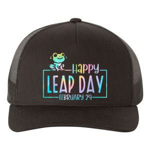 Leap Year February 29 Birthday Cute Frog Happy Leap Day Yupoong Adult 5-Panel Trucker Hat