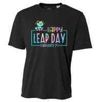 Leap Year February 29 Birthday Cute Frog Happy Leap Day Cooling Performance Crew T-Shirt