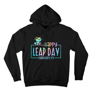 Leap Year February 29 Birthday Cute Frog Happy Leap Day Hoodie