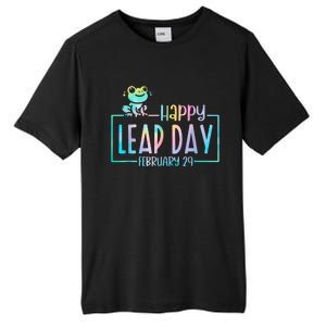 Leap Year February 29 Birthday Cute Frog Happy Leap Day Tall Fusion ChromaSoft Performance T-Shirt