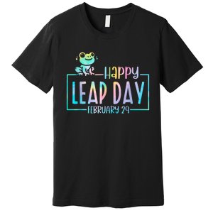 Leap Year February 29 Birthday Cute Frog Happy Leap Day Premium T-Shirt